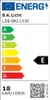 An energy efficiency label for a light bulb. Voir les images du produit