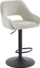 Set aus 2 Barhockern aus Cord und schwarzem Metall - Produktbild-Vorschau 4
