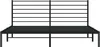 vidaXL Postel s čelem kovová černá 200x200 cm Náhled obrázku produktu 5