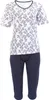 Era & Me Damen Pyjama Capri 2-tlg, Schlafhose + Oberteil Produktbild-Vorschau 1