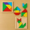 Tangram Holzpuzzle Denkspiel Legespiel Holzspielzeug für Produktbild-Vorschau 8