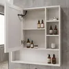 Armoire De Toilette Avec Miroir Rea Luna 70X80 Led Blanc Voir les images du produit 5