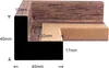 Monframe Schattenfugenrahmen XXL 40x120 cm - Apfel Optik - Produktbild-Vorschau 3