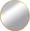 A round mirror with a gold frame against a white background. Náhled obrázku produktu