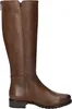 A brown leather knee-high boot is shown from the side against a white background. Anteprima dell’immagine prodotto