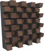 A 3D rendering of acoustic diffuser panels. Produktbild-Vorschau