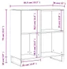 vidaXL Skříň na talíře bílá 84,5x38x89 cm odvozený výrobek Náhled obrázku produktu 8