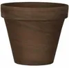SPANG Pflanzkübel, rund, Ø 13x12 cm, aus Ton in braun Produktbild-Vorschau 5