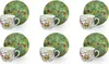 Excelsa zestaw 6 filiżanek do espresso ze spodkami Calavera Podgląd zdjęcia produktu 1