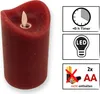 4x LED Echtwachs Kerzen Set mit Timer beweglicher Flamme Produktbild-Vorschau 3