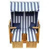 XL Wellness Strandkorb Volllieger Liegekorb Binz 305 Grau Produktbild-Vorschau 2