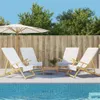 vidaXL Strandtücher 4 Stk. Weiß 60x135 cm Stoff 400 GSM Produktbild-Vorschau 2