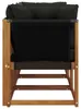 vidaXL 3 stk. Outdoor Mittel- und Ecksofa Natur Produktbild-Vorschau 6