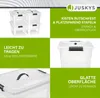 Juskys Aufbewahrungsbox mit Deckel - 4er Set Kunststoff Produktbild-Vorschau 3