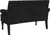 vidaXL Banc avec dossier noir 120x62x75,5 cm Tissu Voir les images du produit 6