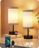 EDISHINE Nachttischlampen 2er-Set, mit USB-A- & Produktbild-Vorschau 1
