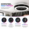 XUDO stropný ventilátor s LED osvetlením, 36 W, s možnosťou Náhľad obrázku produktu 8