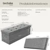 Sitzhocker mit Stauraum 110 x 38 x 38 cm Produktbild-Vorschau 5