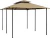 paramondo Comfort Gartenpavillon, 4 x 3 m, beige + Wände – Produktbild-Vorschau 3