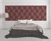 Rote Tapete mit Federn, Gold Design & Struktureffekt Produktbild-Vorschau 21