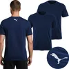 PUMA Herren T-Shirt 2er Pack Basic T-Shirt Navy Baumwolle Produktbild-Vorschau 2