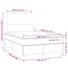 vidaXL Boxspringbett mit Matratze & LED Creme 120x200 cm Produktbild-Vorschau 3