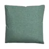 A single teal pillow with a white trim, shown on a white background. Produktbild-Vorschau
