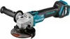 A cordless angle grinder is shown against a white background. Produktbild-Vorschau