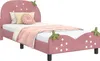 Estructura de cuna para bebé, color rosa, con cabecero, 90 Vista previa de la imagen del producto 1