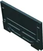 A 3D rendering of a black drainage channel accessory. Produktbild-Vorschau