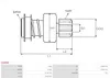 Anlasserfreilauf 9-Zahn AS-PL SD6048 Produktbild-Vorschau 4