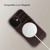 Coque arrière Selencia Croco avec MagSafe pour l'iPhone 17 Voir les images du produit 5