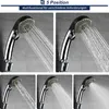 5 Strahlarten Handbrause Hochdruck Duschkopf Regendusche Produktbild-Vorschau 3