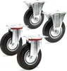 Wiltec Transportrollen Set 125mm 2x Lenkrolle ungebremst Produktbild-Vorschau 1