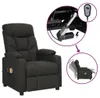 vidaXL Massagesessel Elektrisch Schwarz Stoff Produktbild-Vorschau 8