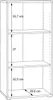 Regal Beistellregal Ablageregal Standregal Bücherregal Produktbild-Vorschau 4