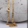 Goldkette Panzerkette Länge 70cm - Breite 3,9mm - 585-14 Produktbild-Vorschau 5