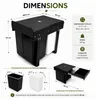 Eurocatch Inbouw Prullenbak 40 L - 20 L + 2 x 10 L - Productafbeelding-voorbeeld 4