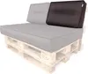 Paletový polštářek opěradlo 60x40 cm odnímatelný potah Náhled obrázku produktu 1