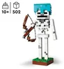 LEGO Minecraft Das Skelett - Mob Figur mit Diamanthelm, Produktbild-Vorschau 2