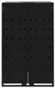 vidaXL Mülltonnenbox für 3 Tonnen Schwarz 207x79x117 cm Produktbild-Vorschau 5