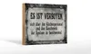 Holzschild Spruch 18x12cm verboten über Küchenpersonal Produktbild-Vorschau 1
