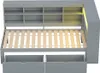 Sweiko Massivholzsofa 90x200 cm, Mit Ablagefächern, Bett Produktbild-Vorschau 5