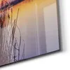 DEQORI Glasbild Echtglas 100x50 cm 'Abendstille am See' Produktbild-Vorschau 5
