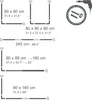 MSV Winkelstange Duschstange Duschvorhangstange L-Form, Produktbild-Vorschau 4