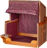 Hundestrandkorb - bene living - gestreift/rot - PE beige - Produktbild-Vorschau 8