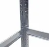 Close-up view of the corner joint of a metal shelving unit. Náhled obrázku produktu