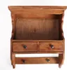 Mobile in legno marrone con cassetti, stile rustico Anteprima dell’immagine prodotto 1