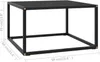vidaXL Couchtisch Schwarz mit Schwarzem Glas 60x60x35 cm Produktbild-Vorschau 4