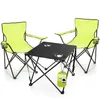 BigDean 2 Stück Campingstuhl mit Campingtisch faltbar – Produktbild-Vorschau 1